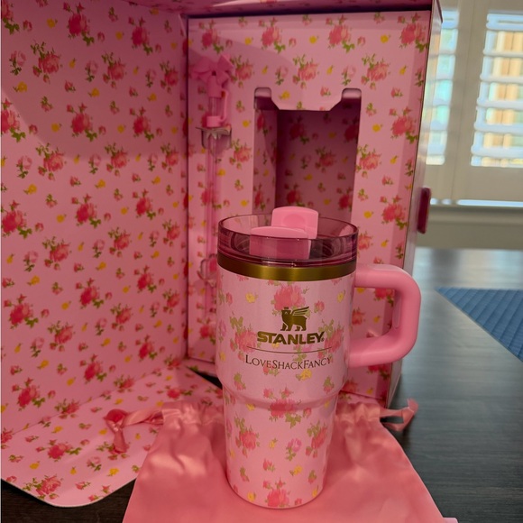 LoveShackFancy Pink Floral Tumbler - Picture 2 of 5